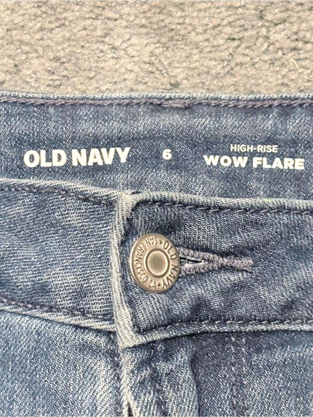 Old Navy Light Wash Flare Jeans - Picture 2 of 2